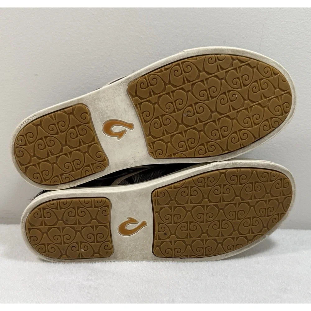 Olukai Pehuea Pai Camo Loafer Womens 9 Canvas Slip On Flat Casual Comfort Shoe